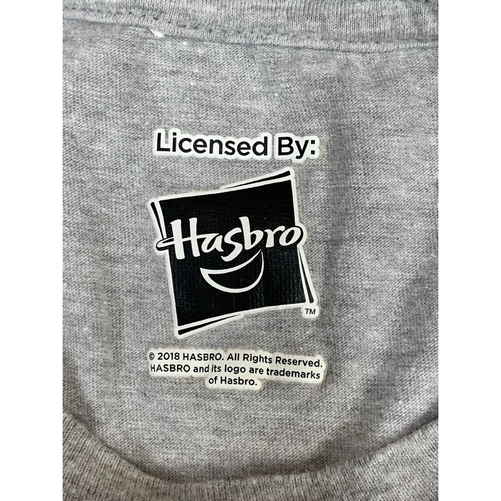 Hasbro RED RANGE Graphic Tee T-Shirt Crew Neck Short Sleeves Gray Size Large - Picture 3 of 9